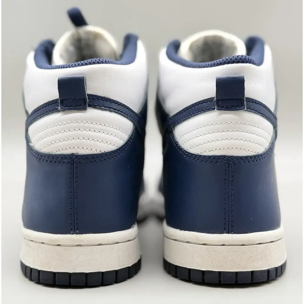 Nike Dunk High GS Midnight Navy 7Y Womens 8.5 DB2179-104 White Blue